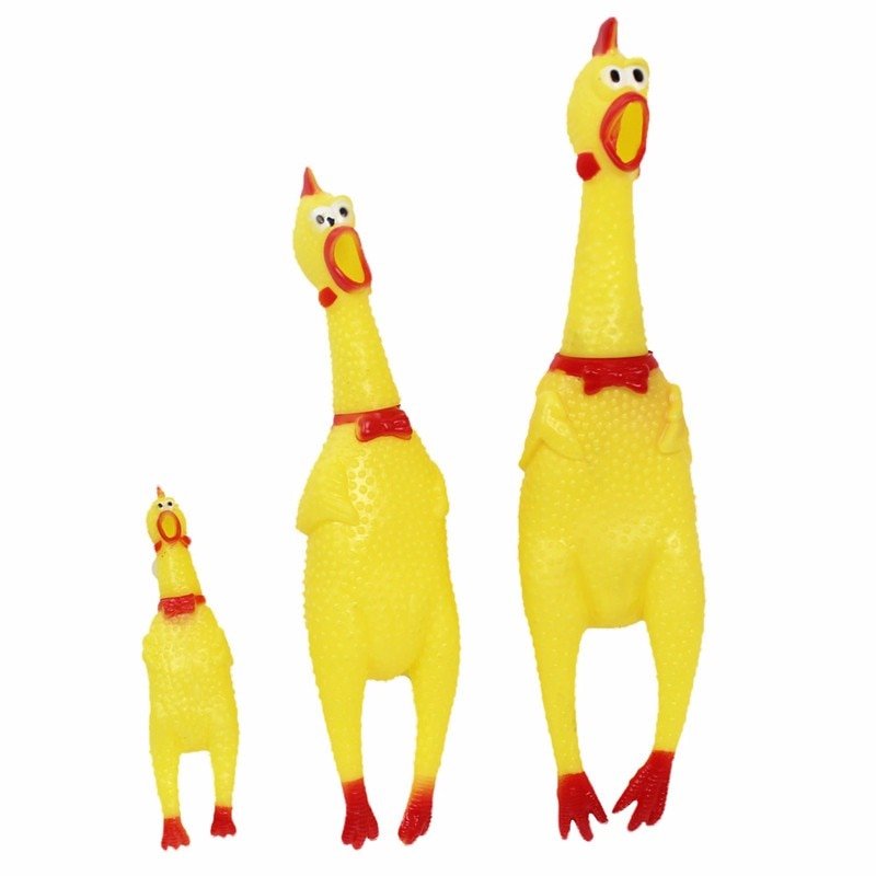 Screaming Chicken Pet Toy – Funny Squeaky Dog Chew Toy