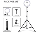 Tripod With LED Ring Light – Selfie & Video Recording Stand