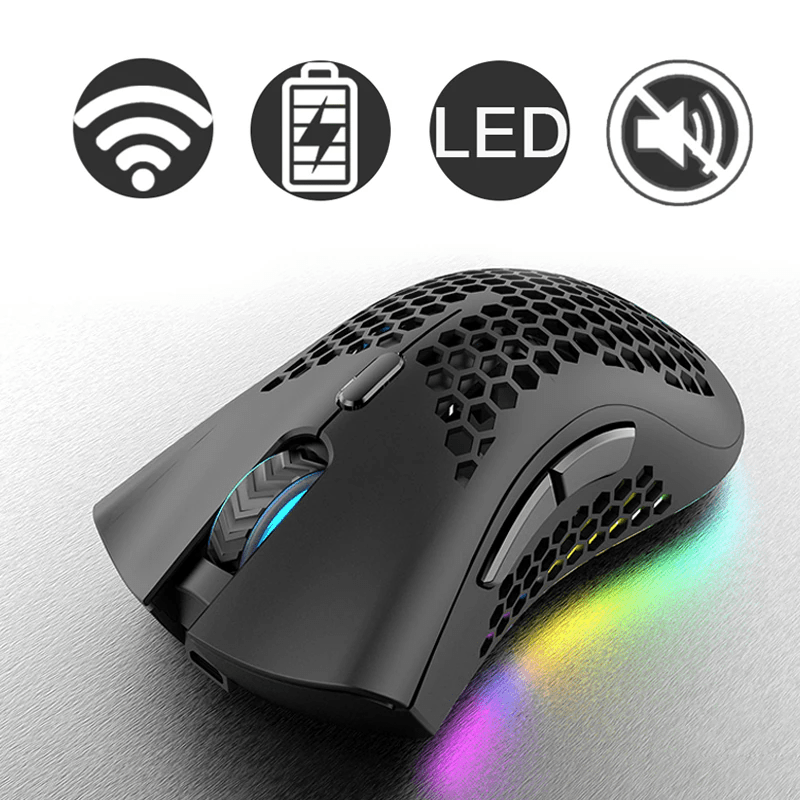 Wireless Mouse Gaming Rechargeable Optical Mouse Cordless 7